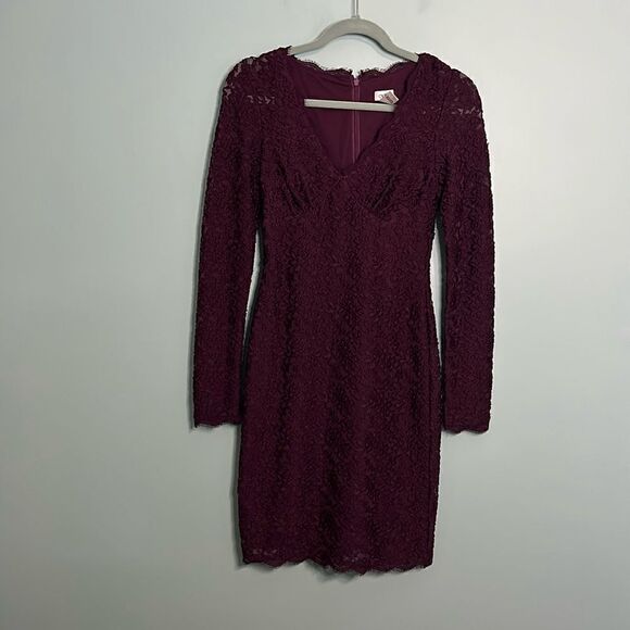 Cache Lace Long Sleeve MIDI Dress - Picture 1 of 7